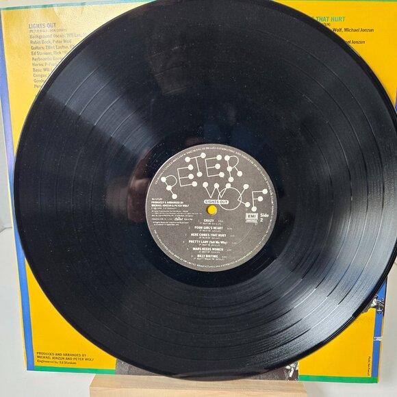 Peter Wolf, Lights Out Vinyl Record - Picture 6 of 6
